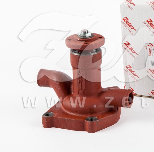 WATER PUMP WITH TWO PORTS AND ROUND HUB FOR SHEET METAL PULLEY