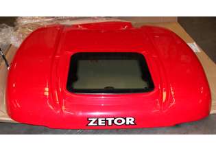 ROOF ASSY (RED PLASTIC) WITH GLASS WINDOW