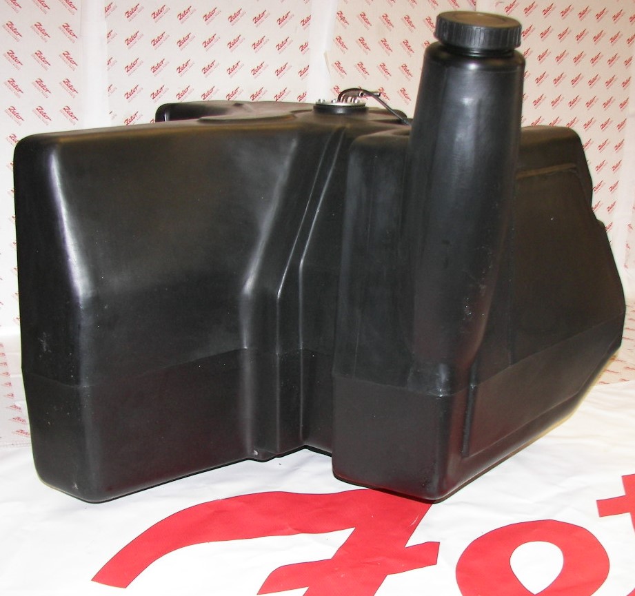 FUEL TANK WITH CAP & FLOAT, TOTAL HEIGHT WITH NECK 22"