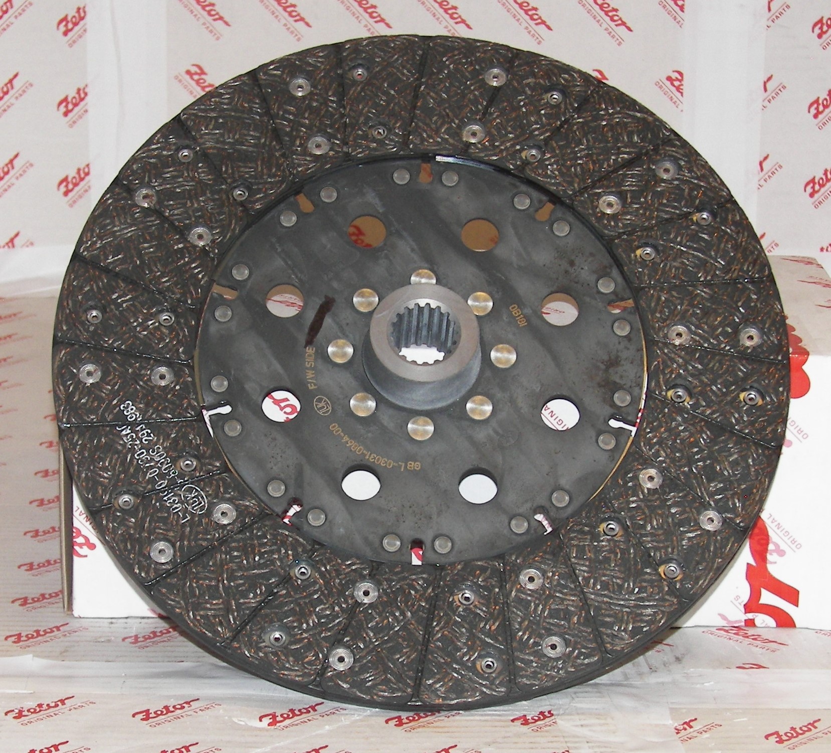 ENGINE CLUTCH PLATE, 12", FIBER LINING