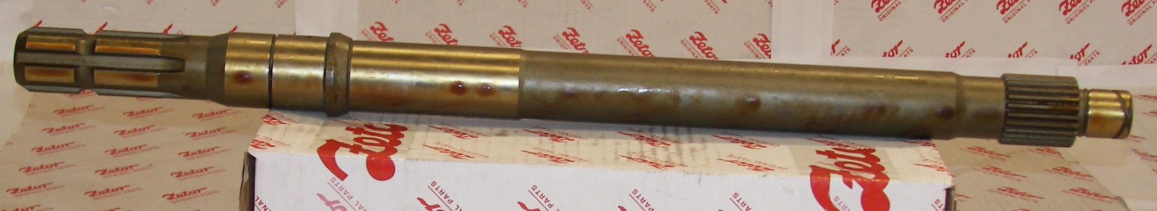PTO SHAFT, REAR, WITH FRONT FINE SPLINES ON THE SHAFT 1-1/2" LONG