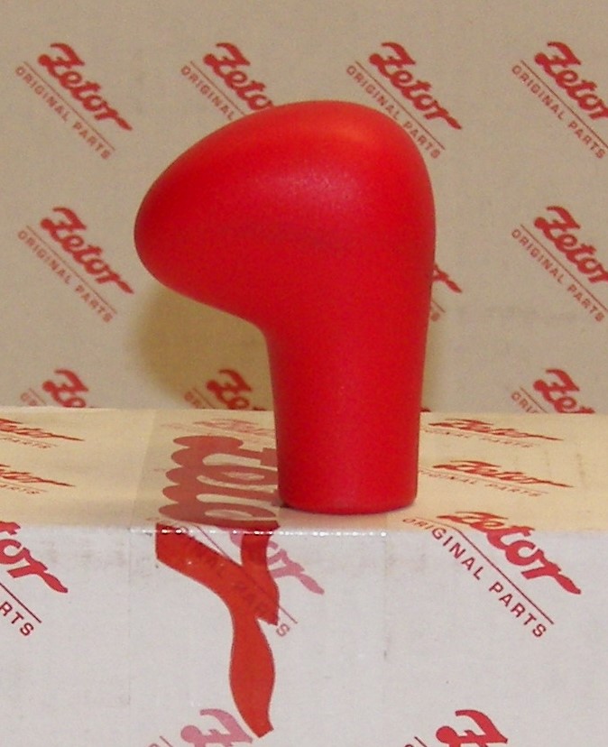 GEAR SHIFT KNOB, RED, WITH THREAD